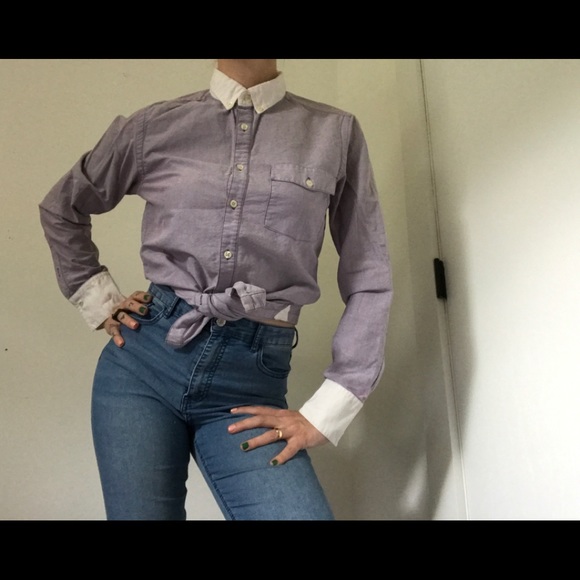 Brooklyn Industries Oxford Lavender Button Shirt - Picture 8 of 15
